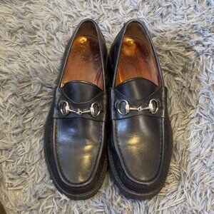 Black Gucci Bit Loafers size 9.5 US